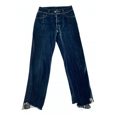 Pre-owned Vetements Blue Cotton Jeans
