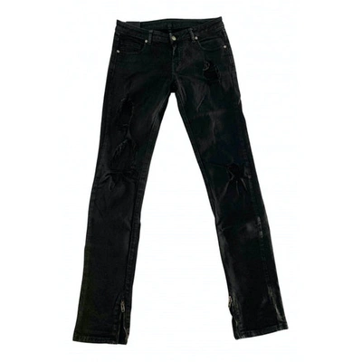 Pre-owned Marcelo Burlon County Of Milan Slim Jeans In Black