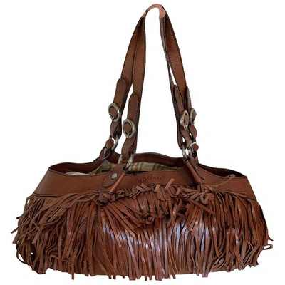 Pre-owned Hogan Leather Handbag In Brown