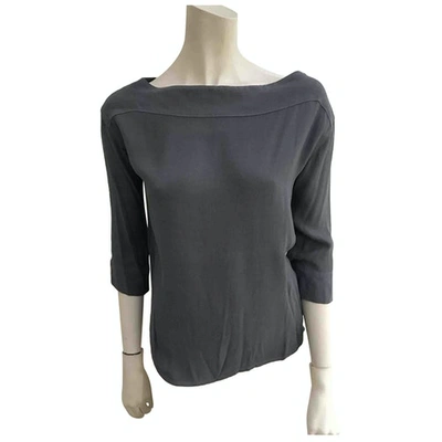 Pre-owned James Perse Blouse In Grey