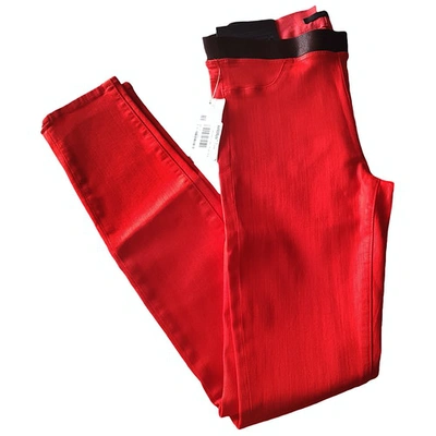 Pre-owned Koral Slim Jeans In Red