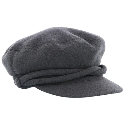 Pre-owned Maison Michel Wool Beret In Grey