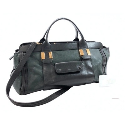 Pre-owned Chloé Alice Green Leather Handbag