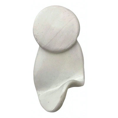 Pre-owned Tibi Ceramic Earrings In White
