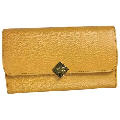 Pre-owned Sonia Rykiel Leather Wallet In Yellow