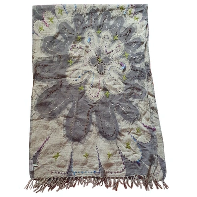 Pre-owned Coccinelle Wool Scarf In Beige