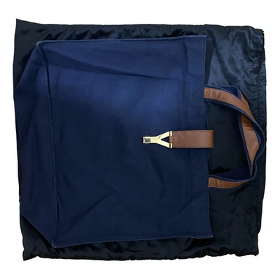 Pre-owned Saint Laurent Chyc Handbag In Blue