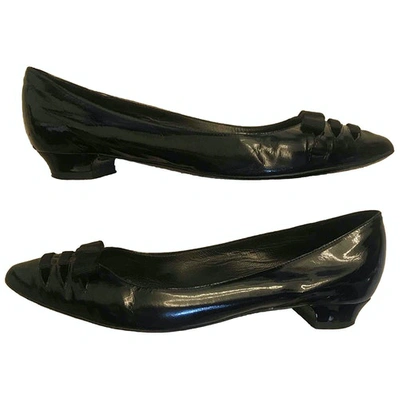 Pre-owned Marc Jacobs Black Patent Leather Ballet Flats