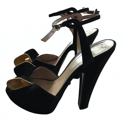 Pre-owned Sonia Rykiel Leather Sandals In Black