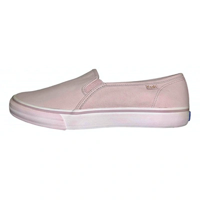 Pre-owned Keds Leather Trainers In Pink