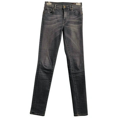 Pre-owned True Nyc Slim Jeans In Anthracite