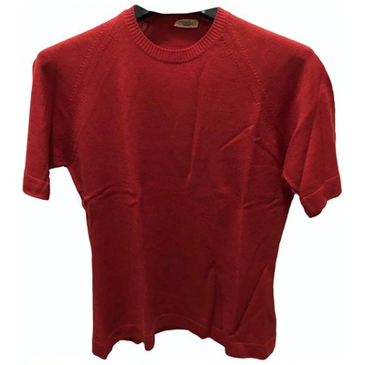 Pre-owned Malo Wool T-shirt In Red