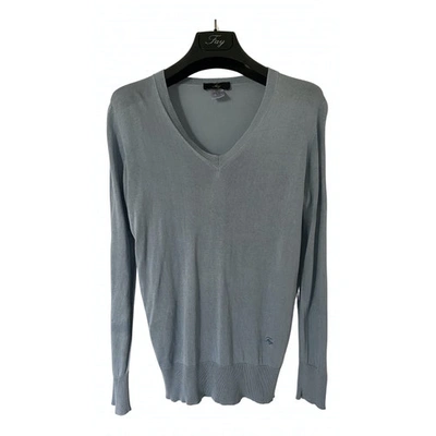 Pre-owned Fay Silk Jumper In Blue