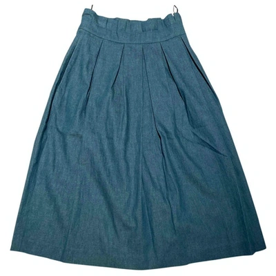 Pre-owned House Of Holland Blue Cotton Skirt