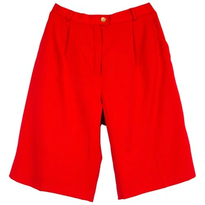 Pre-owned Givenchy Wool Bermuda In Red