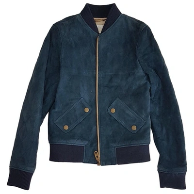 Pre-owned Chloé Blue Leather Leather Jacket