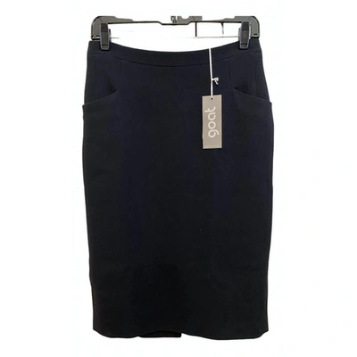 Pre-owned Goat Wool Mid-length Skirt In Blue