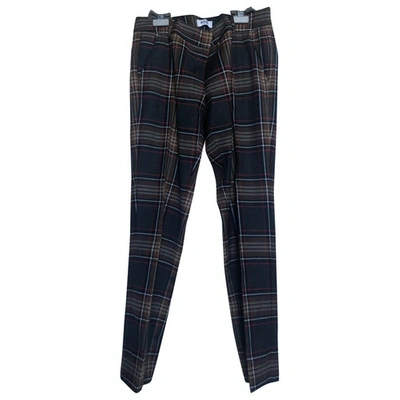 Pre-owned Moschino Wool Straight Pants In Other