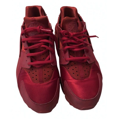 Pre-owned Nike Huarache Low Trainers In Red