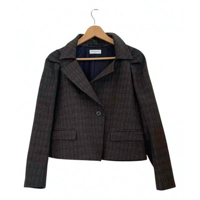 Pre-owned Dries Van Noten Wool Short Vest In Brown