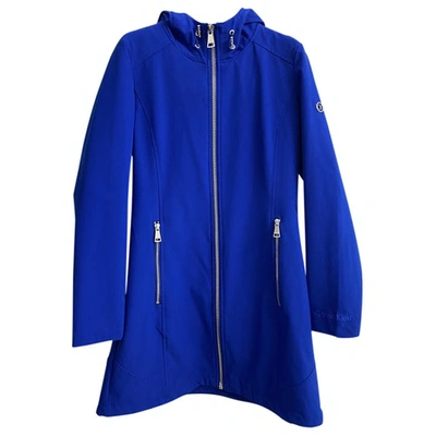 Pre-owned Calvin Klein Trench Coat In Blue
