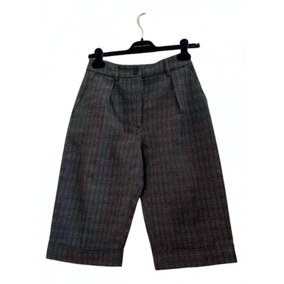 Pre-owned Dries Van Noten Wool Short Pants In Brown