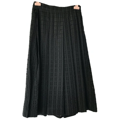Pre-owned Stine Goya Maxi Skirt In Black