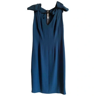 Pre-owned Prada Mid-length Dress In Turquoise