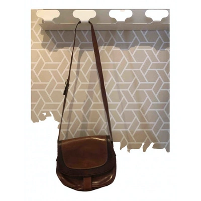 Pre-owned Bruno Magli Brown Leather Handbag