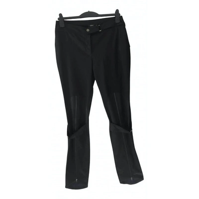 Pre-owned Costume National Straight Pants In Black