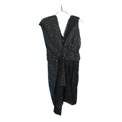 Pre-owned Isabel Marant Étoile Wool Mid-length Dress In Black