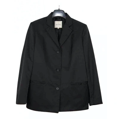 Pre-owned Trussardi Black Cotton Jacket