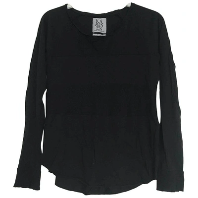 Pre-owned Zoe Karssen Jersey Top In Anthracite