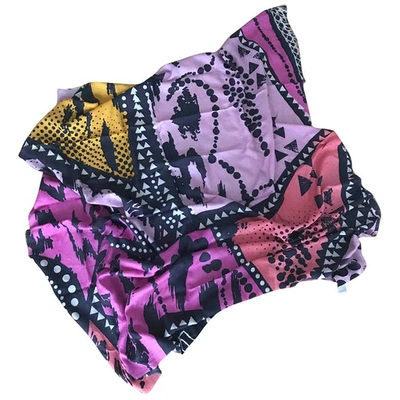 Pre-owned Lala Berlin Silk Handkerchief In Multicolour