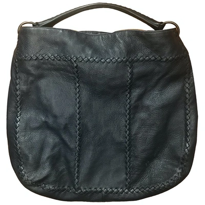Pre-owned Bottega Veneta Blue Leather Handbag