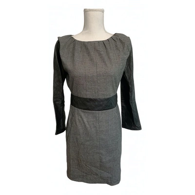 Pre-owned American Retro Wool Mid-length Dress In Grey