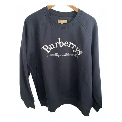 Pre-owned Burberry Blue Cotton Knitwear & Sweatshirts