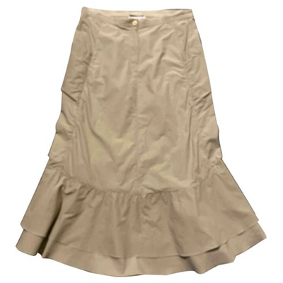 Pre-owned Marella Maxi Skirt In Beige