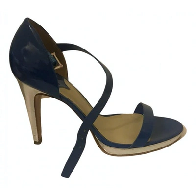 Pre-owned Paul Smith Patent Leather Heels In Blue