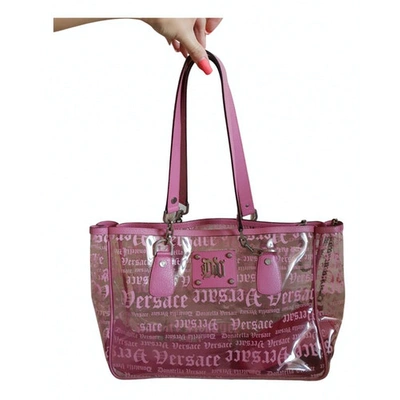 Pre-owned Versace Tote In Pink