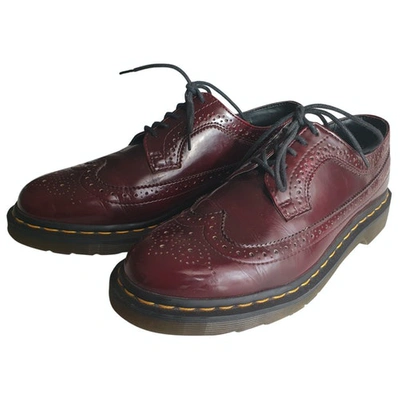Pre-owned Dr. Martens' 3989 (brogue) Burgundy Leather Lace Ups