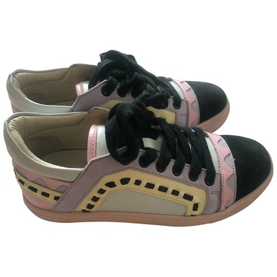 Pre-owned Sophia Webster Leather Trainers In Multicolour