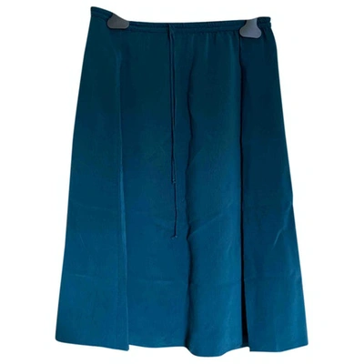 Pre-owned Humanoid Mid-length Skirt In Turquoise