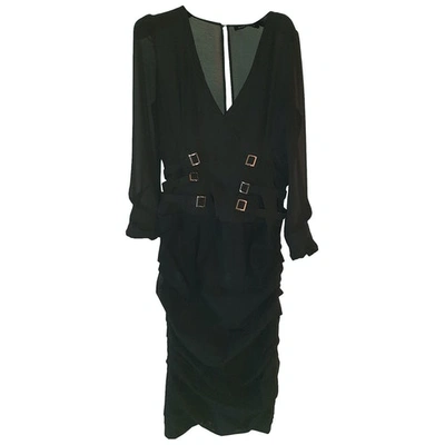 Pre-owned Mangano Mid-length Dress In Black