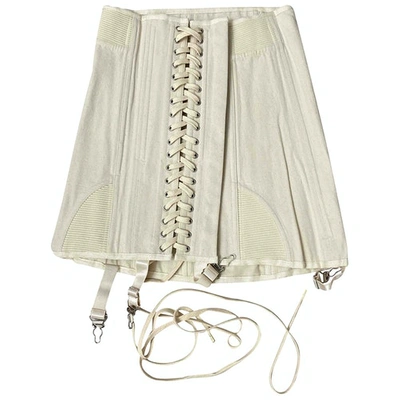 Pre-owned Orseund Iris Beige Cotton Skirt