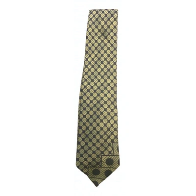 Pre-owned Emporio Armani Silk Tie In Green