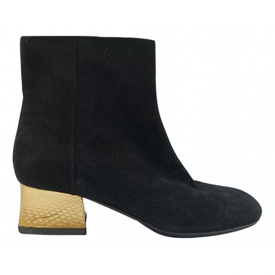 Pre-owned Marni Ankle Boots In Black