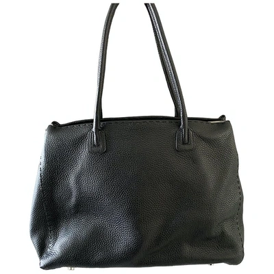 Pre-owned Ermanno Scervino Leather Handbag In Black