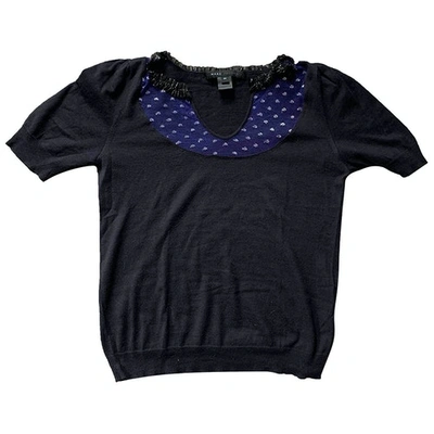 Pre-owned Marc Jacobs Navy Cotton Top