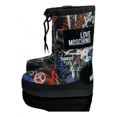 Pre-owned Moschino Multicolour Ankle Boots